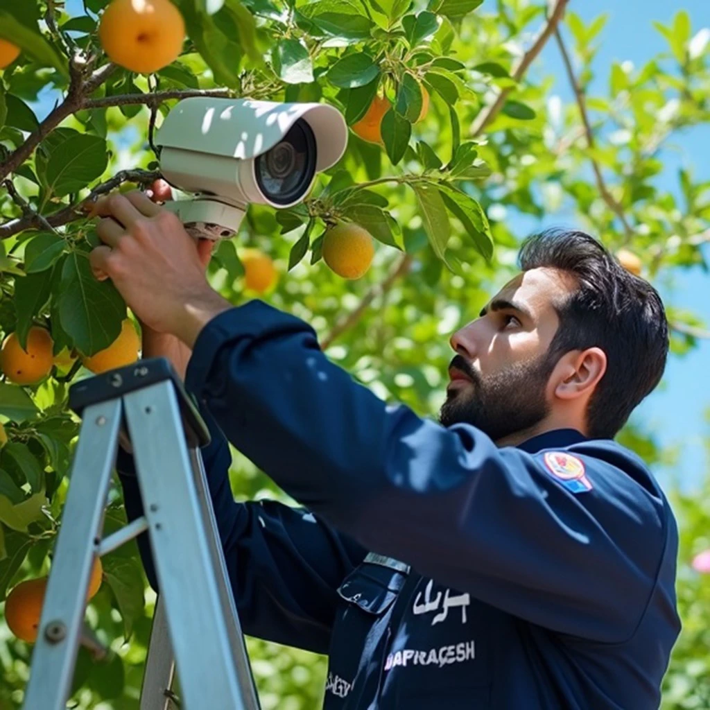 نصب دوربین مداربسته برای باغ