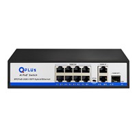 سوئیچ شبکه 8 پورت کیوپلاس QPLUS مدل PL-P8002G-S1
