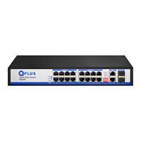 سوئیچ شبکه 16پورت کیوپلاس QPLUS مدل PL-PGA1602-S2